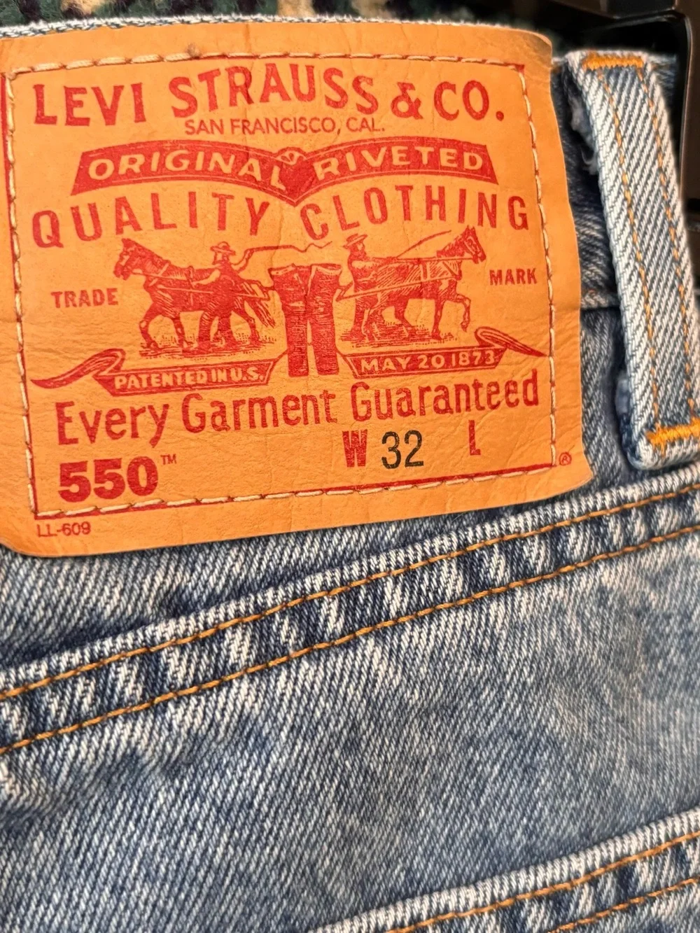 Vintage Y2K 2002 Levi’s 550 Relaxed Fit Denim Jorts Men’s 32 Baggy Shorts